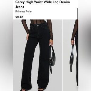 Princess Polly black jeans brand new